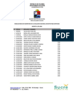 Resoluciones de Inscripcion en El Escalafon Nacional Docente para Notificar