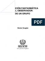 Scaglia H - La Posición Fantasmática Del Observador de Un Grupo