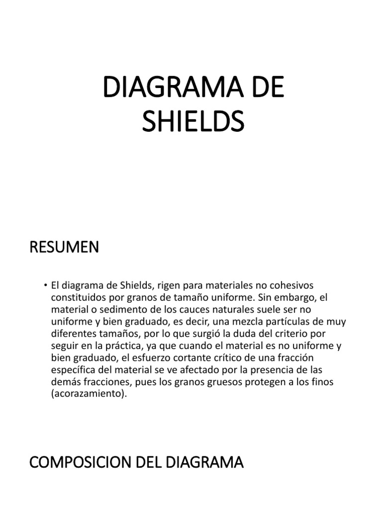 Diagrama de Shields y su Aplicación | PDF | Física Aplicada e ...