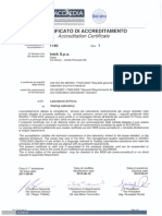 Certificado de Acreditación Intertek Italia