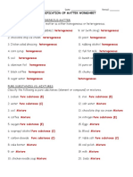 Classification of Matter ANSWER KEY PDF