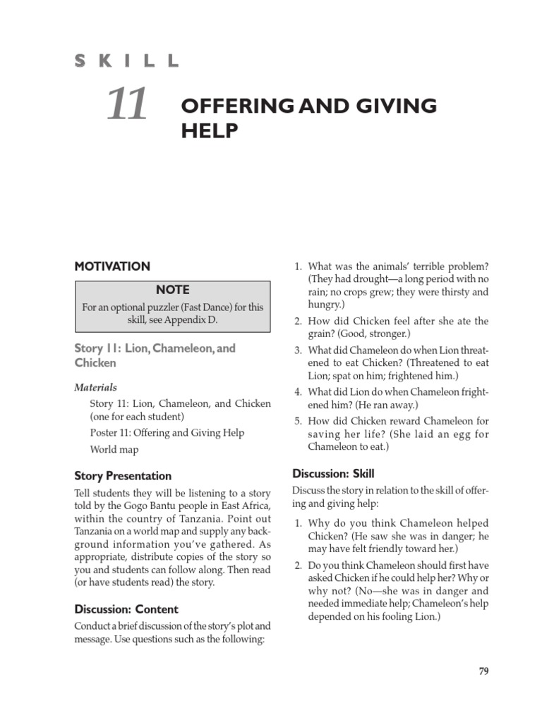 Helping Skills for Students | PDF | Chicken