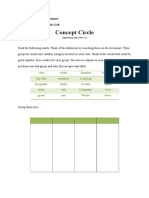 Concept Circle: 1. Visual Technique Activity 1: Worksheet With Grid