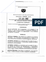 Resolucion Ministerio de Transporte - 19199 - 2002
