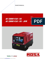 GE 12000 KSX / GS Ge 12000 KSX / Gs - Avr: Use and Maintenance Manual