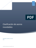 Clasificación y propiedades de aceros inoxidables