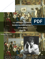 Mariana Flores Melo - La Artista Efímera, María Bashkirtseff (1858-1884), Parte II