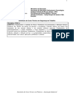 (DC, SG) Segurança Do Trabalho (Concomitante) 2009 01 Física