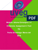 DIOMA EXTRANJERO Assignment 4 Text File