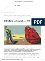 El Cristiano Sentimental, Por R.C PDF