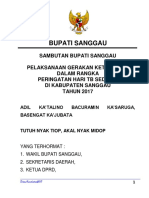 Sambutan Bupati