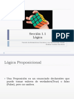 Sección 1.1 Lógica: Tomado de Matemáticas Discretas y Sus Aplicaciones. Rosen Esteban Andrés Díaz Mina