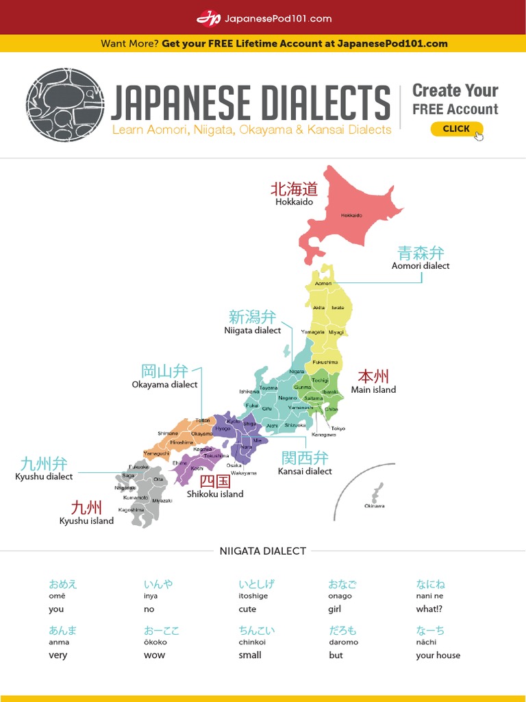 Japanese Dialects PDF PDF Sociolinguistics Language Families