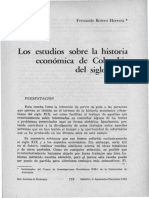 Dialnet LosEstudiosSobreLaHistoriaEconomicaDeColombiaDelSi 4833929 PDF