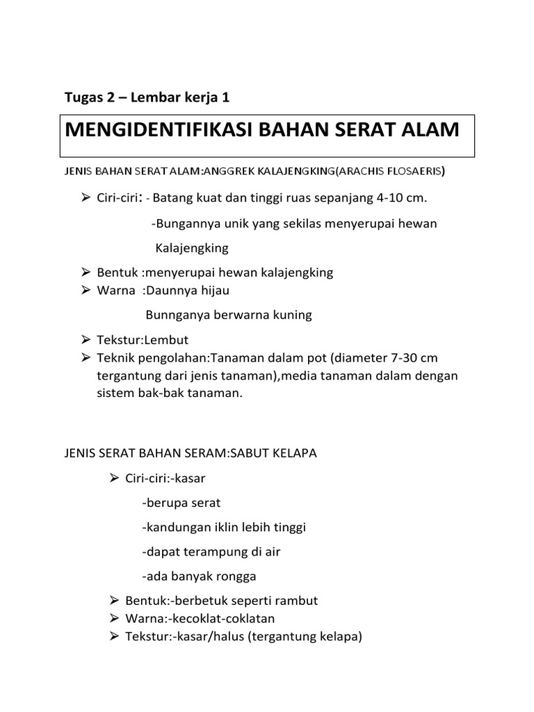 Chycilia Tugas 2 Lk1 Kelas 7 6 Pdf