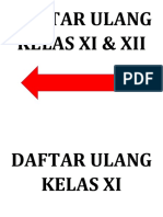 Daftar Ulang Penunjuk Arah