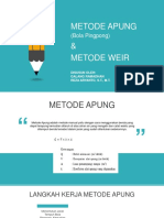 Metode Apung (Bola Pingpong) Dan Metode Weir