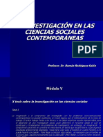 La Investigación en Las Ciencias Sociales Contemporáneas