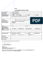 Customer Profile Form (Bahasa)