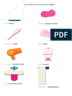 Vocabulario Sobre Aseo Personal en Inglés