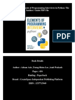 Elements of Programming Interviews in Python: The Insiders' Guide PDF
