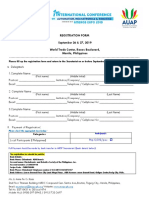 REGISTRATION FORM for International Conference Final