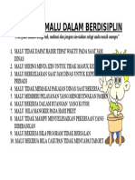 10 Budaya Malu Dalam Berdisiplin