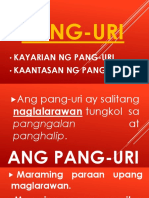 Kayarian NG PANG-URI