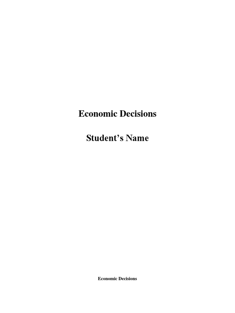 Economic Analysis | PDF | Economies | Business
