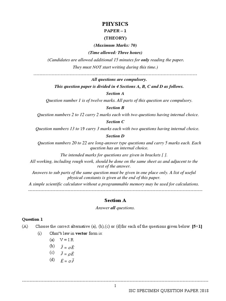 Physics Paper 1 PDF | PDF | Capacitor | Amplifier
