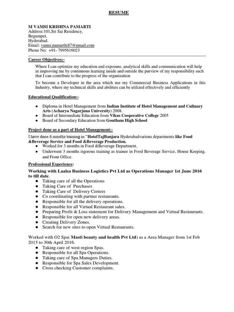 Glassdoor Resume Updated Resume PDF Business