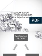 Chaerul Imam 037115228: Taksonomi Bloom, Revisi Taksonomi Bloom, KKO (Kata Kerja Operasional)