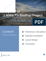 Proposal of 1 MWP PV Rooftop Project: Trieu Van Binh - Employee of O&M Department, Gec