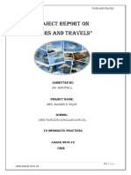 Tours and Travells Project 12
