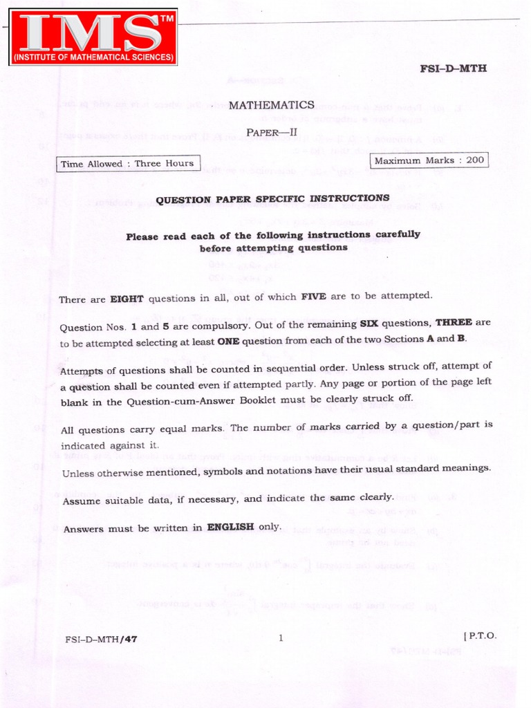 Ias Mathematics | PDF | Ring (Mathematics) | Velocity