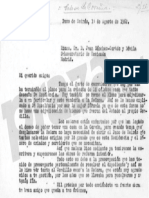 Carta do secretario de Franco sobre a Casa Cornide