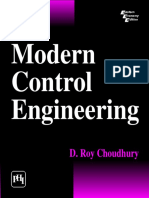 Modern Control Engineering: D. Roy Choudhury