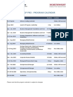 UCLA PGP PRO - Program Calendar