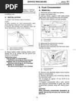 Front Crossmember: B: Inspection