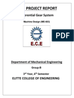 Mini Project Report: Differential Gear System