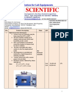 BR Scientific: Quotation For Lab Equipments