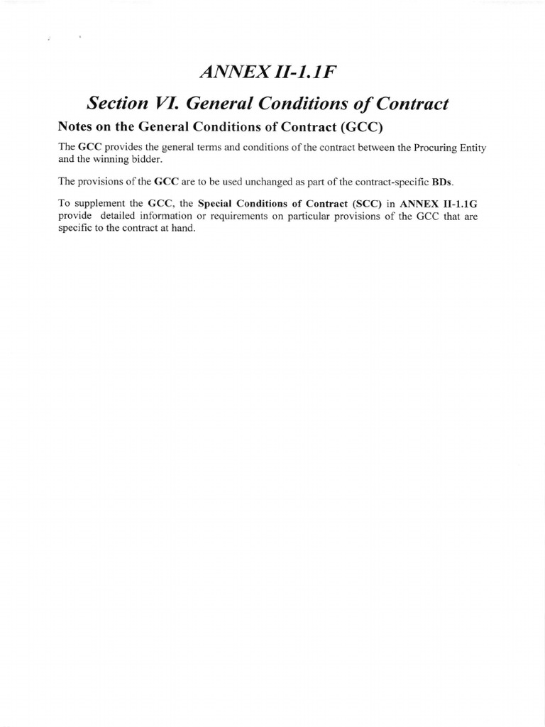 General Conditions of Contract PDF General Contractor Breach Of