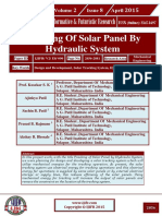 Tracking of Solar Panel by Hydraulic System: International Journal of Informative & Futuristic Research