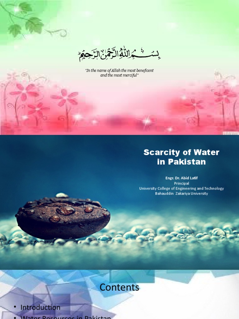 Water Scarcity Crisis in Pakistan | PDF | Indus River | Water Scarcity