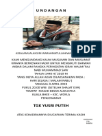 Undangan: TGK Yusri Puteh