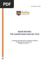 Book Review The Leader Who Had No Title PDF