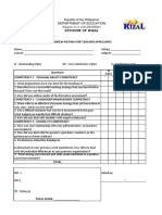 Division of Rizal: Republic of The Philippines Department of Education