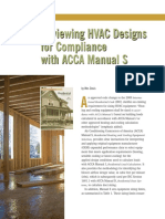 Reviewing HVAC Designs For Compliance With ACCA Manual S