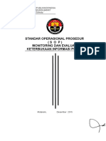 Standar Operasional Prosedur (S O P) Monitoring Dan Evaluasi Keterbukaan Informasi Publik