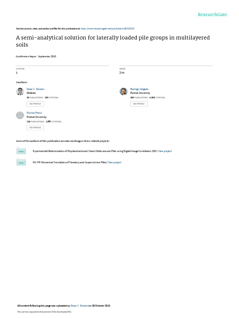 Lateral Pile Design Pdf Finite Element Method Deep Foundation